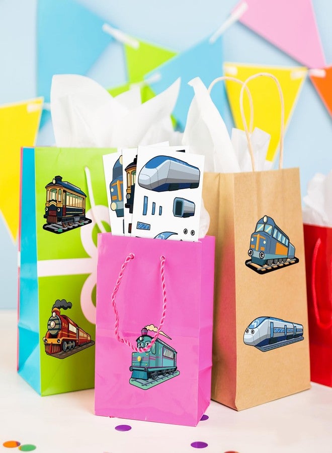 Lemicin 36Pcs Make A Train Stickers for Kids Create Your Own Steam Freight Bullet Trolley Trains Stickers DIY Craft Great Birthday Party Favor Rainy Day Activity for Boy Stick on Bag Books - Image 5